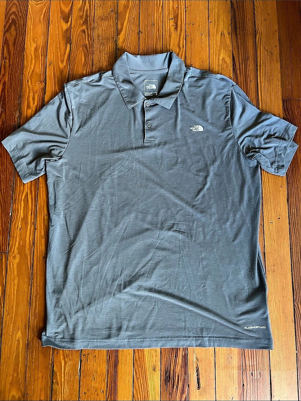 North Face Men's Adventure Polo Gray Large